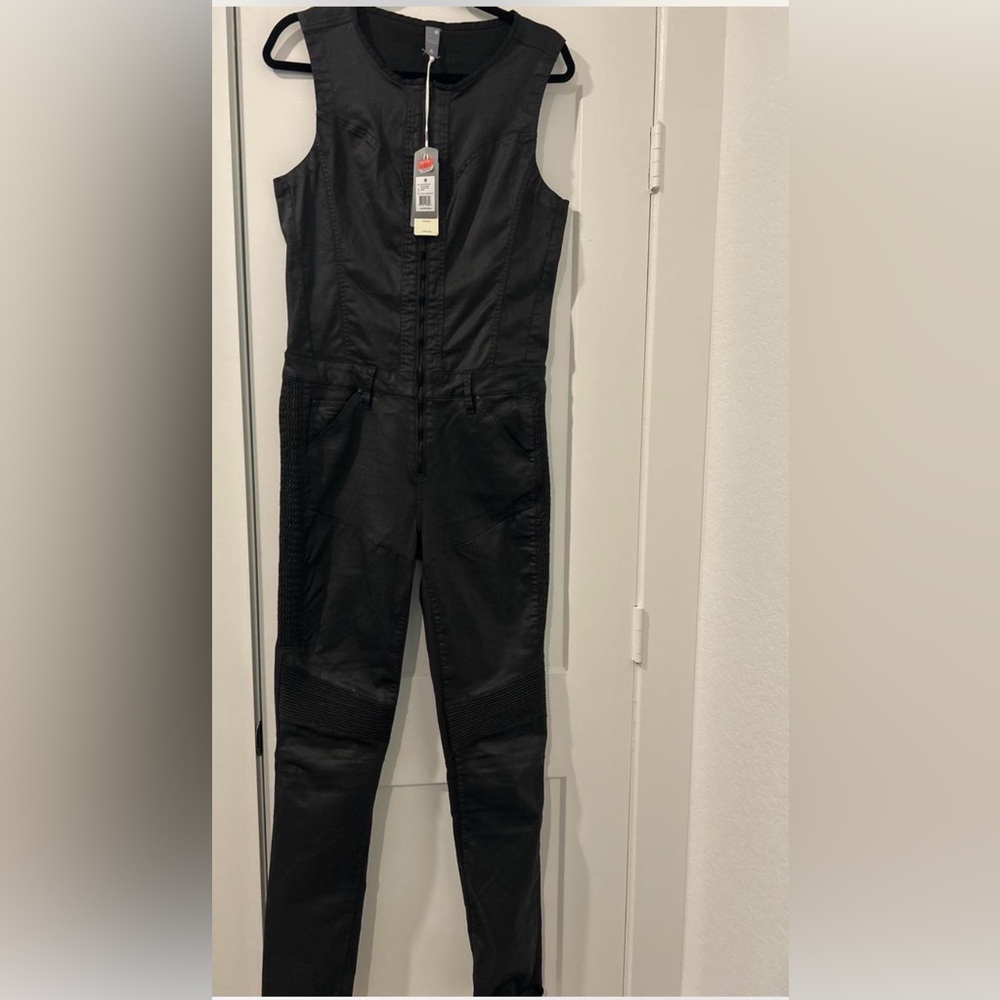 G-Star RAW Black Women's Zip-Front Jumpsuit